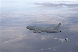 KC-46 Refuels F/A-18 Boeing &copy;