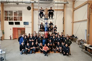 SubOrbital Express-4 team next to sounding rocket SSC/Demi Vincefi  &copy;