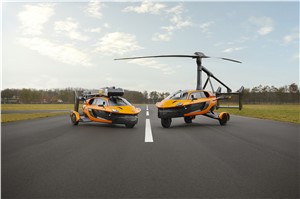 PAL-V Liberty with folded  & extended rotor blades PAL-V &copy;