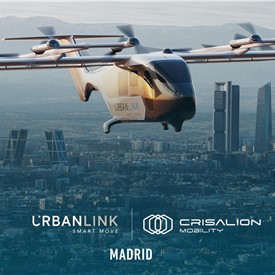 UrbanLink Air Mobility Partners with CRISALION Mobility for 20 eVTOLs