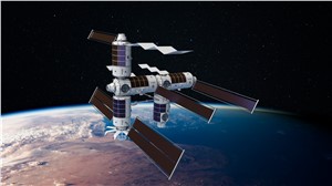 digital rendering of the completed Axiom Station Axiom Space &copy;