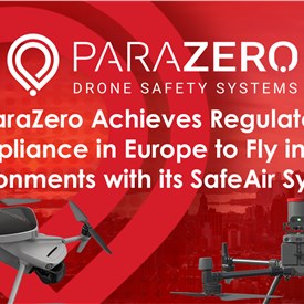 Image - ParaZero Achieves Regulatory Compliance in Europe to Fly in Urban Environments with its SafeAir Systems