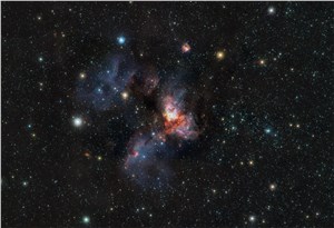 The RCW 38 cluster in infrared light European Southern Observatory (ESO) &copy;