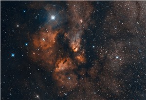 The RCW 38 cluster in visible light European Southern Observatory (ESO) &copy;