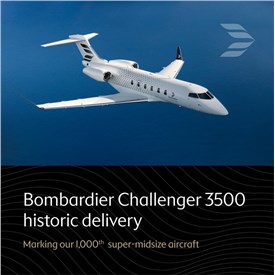 Image - Bombardier Celebrates Milestone Challenger 3500 Aircraft Delivery, the 1,000th Bombardier Super-Midsize Business Jet to Take to the Skies