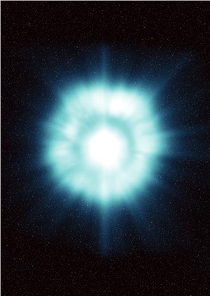 Artist's impression of a gamma-ray burst ESA &copy;