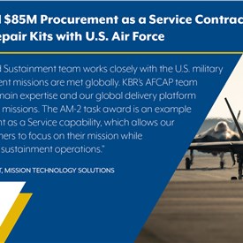 KBR Awarded $85M Procurement as a Service Contract for Airfield Repair Kits with USAF