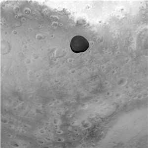 Mars and Deimos by Hera's Asteroid Framing Camera ESA &copy;