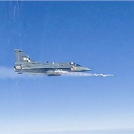 Tejas LCA AF MK1 Test-fires Beyond Visual Range Air-to-Air Missile