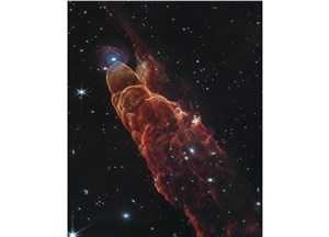 Herbig-Haro 49/50 (NIRCam and MIRI Image) NASA, ESA, CSA, STScI  &copy;