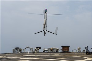 Flexrotor taking off from flight deck  Airbus &copy;