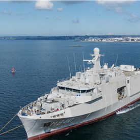 1st Sea Trials of the Vlissingen, 1st Mine Countermeasure Vessel for the Dutch Navy