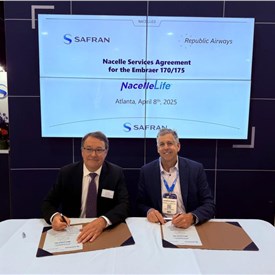 Safran Signs NacelleLife Service Agreement With Republic Airways for Their Embraer 170 / 175 Aircraft Thrust Reversers