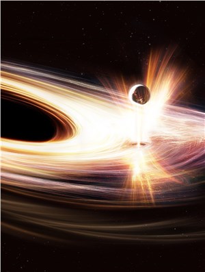 Giant black hole awakens ESA &copy;