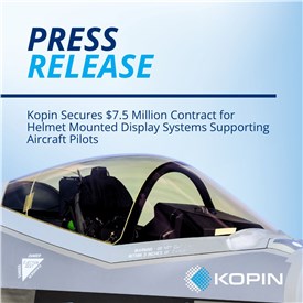 Image - Kopin Secures $7.5M Contract for HMDS Supporting Aircraft Pilots