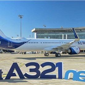 Airbus Delivers 1st A321neo for Kuwait Airways