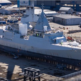 The First Multi-purpose Corvette Built at Rauma Shipyard has Been Launched