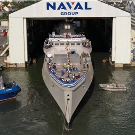 Image - Launching of HS FORMION, 3rd FDI Frigate for the Hellenic Navy