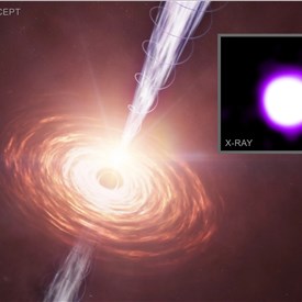 Image - NASA's Chandra Sees Surprisingly Strong Black Hole Jet at Cosmic "Noon"