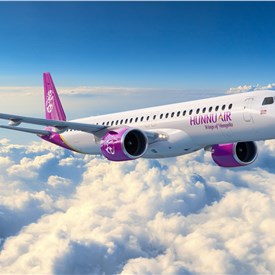 Image - Embraer and Hunnu Air Sign Components Pool Program Agreement