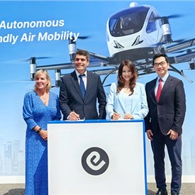 Image - EHang and ANRA Sign MoU at Paris Air Show to Accelerate Urban Air Mobility