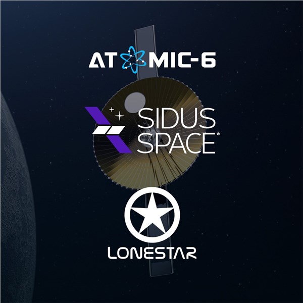 Sidus Space Advances $120M Agreement with Lonestar, Selects Atomic-6 as Solar Array Partner for Cislunar Data Satellite Mission