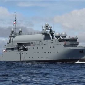 Image - Saab Launches 1st Polish SIGINT Ship