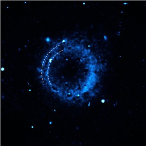 Distribution of calcium around supernova remnant European Southern Observatory (ESO) &copy;