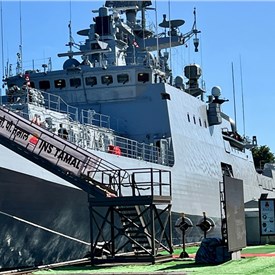 Rosoboronexport Hands Over Project 11356 Frigate Tamal, built at Yantar USC shipyard in Russia, to Indian Navy