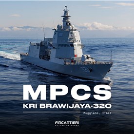 Fincantieri Delivers the PPA "KRI BRAWIJAYA-320" to the Indonesian Navy