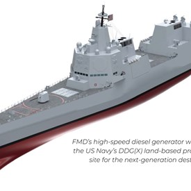 FMD Awarded Contract for FM 175D Engine to Support US Navy's DDG(X) Program