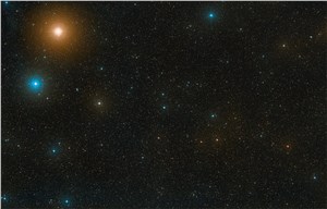 Wide-field view of area of sky around the star European Southern Observatory (ESO) &copy;