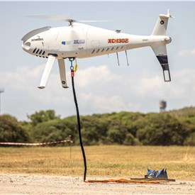 Schiebel Camcopter S-100 Demos Cross-domain Logistics Capabilities During EDA's Inaugural OPEX Campaign