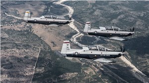 T-6A Texan II Trainer Aircraft Genesys Aerosystems, a Moog Inc. company &copy;