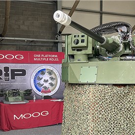 Image - Moog Displays 30x173mm Bushmaster Cannon Variant of RIwP in UK for 1st Time