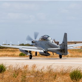 Image - The Portuguese AF's 1st A-29N Super Tucano Arrive at OGMA's Facilities