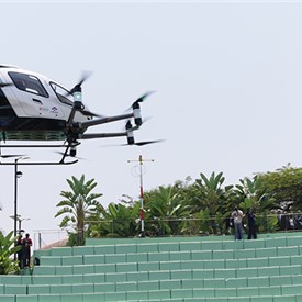 EHang Achieves First Pilotless Human-Carrying eVTOL Flight in Africa at the 9th Aviation Africa Summit