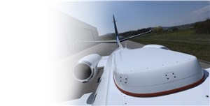 Viasat antenna on top of plane ESA &copy;