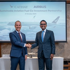 Airbus and Cathay Form Co-Investment Partnership for Scaling SAF Adoption