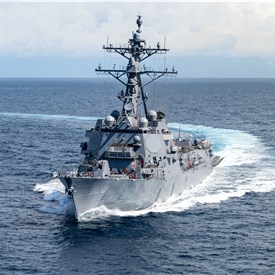 Image - HII Successfully Completes 2nd Builder's Sea Trials for Destroyer Ted Stevens (DDG 128)