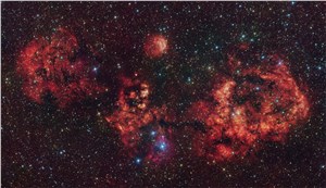 RCW 94/95 nebulae in visible and infrared light European Southern Observatory (ESO) &copy;