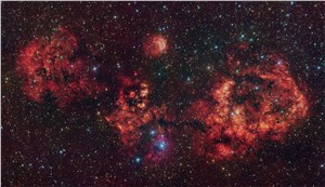 RCW 94/95 nebulae in visible light European Southern Observatory (ESO) &copy;
