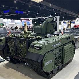 Milrem Robotics Showcases THeMIS Combat-Cargo UGV at Defense & Security 2025