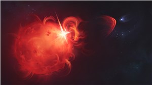An explosion on another star (artist's impression) Olena Shmahalo/Callingham et al. &copy;