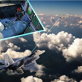 Image - LM Uses 5th Gen Fighter to Command Drone in Flight