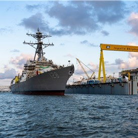 Image - HII Delivers Destroyer Ted Stevens (DDG 128) to US Navy