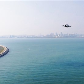 EHang EH216-Series eVTOL Aircraft Completes 1st Cross-Province Flight, Crossing Qiongzhou Strait