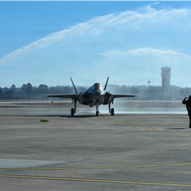1st Finnish AF F-35 Lightning II Arrives at Ebbing ANG Base