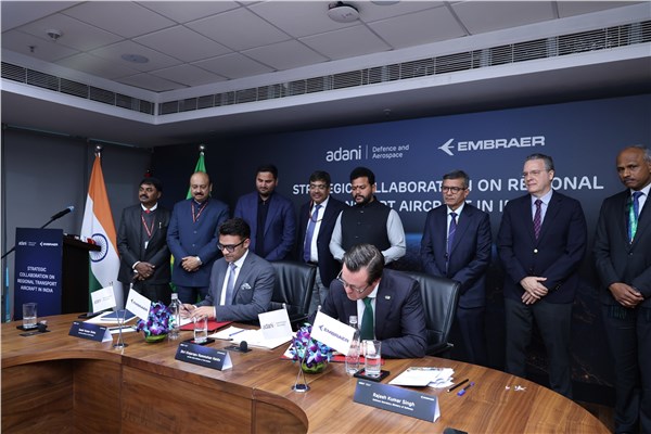 Embraer and Adani Defence & Aerospace Announce Strategic Partnership to Establish Regional Transport Aircraft Ecosystem in India