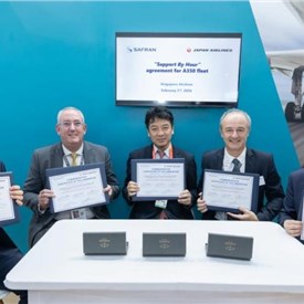 Japan Airlines and Safran Sign Landmark Long-term "Support by Hour" Agreement for Airbus A350 Fleet